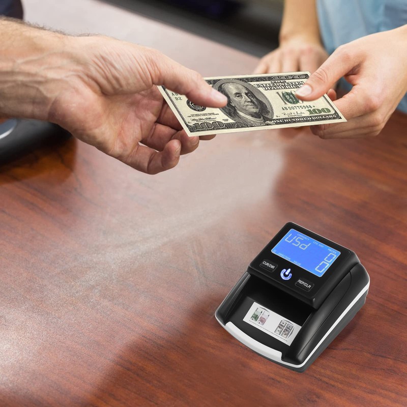 Banknote Counter, 5.31 x 5.71 x 2.95 Inch Counting Machine,