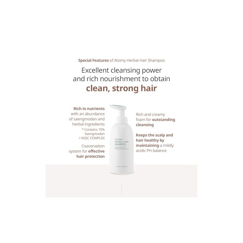 Atomy Herbal Hair Shampoo 500 Ml by Atomy