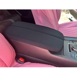 Car Console Covers Plus Made in USA Designed for The Center Console of The Mazda CX50 2023-2025 Pair of Neoprene Auto Armrest Covers Black