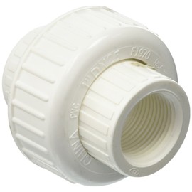 B and K 164-135 PVC Schedule 80 Threaded Union, 1"
