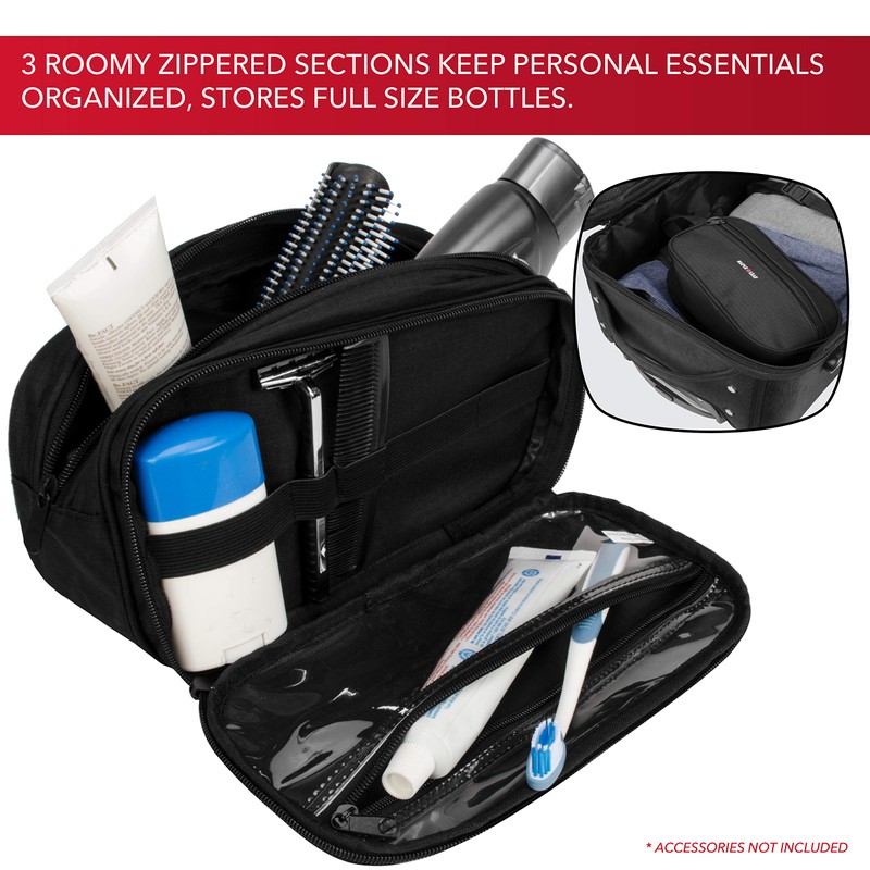 Maple Leaf Travel - Toiletry Kit, Black