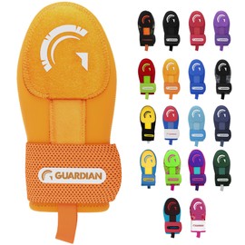 Guardian Baseball Sliding Mitt - Youth and Adult Sizes - Sliding Glove for Baseball - Elastic Compression Strap (Texas Orange)