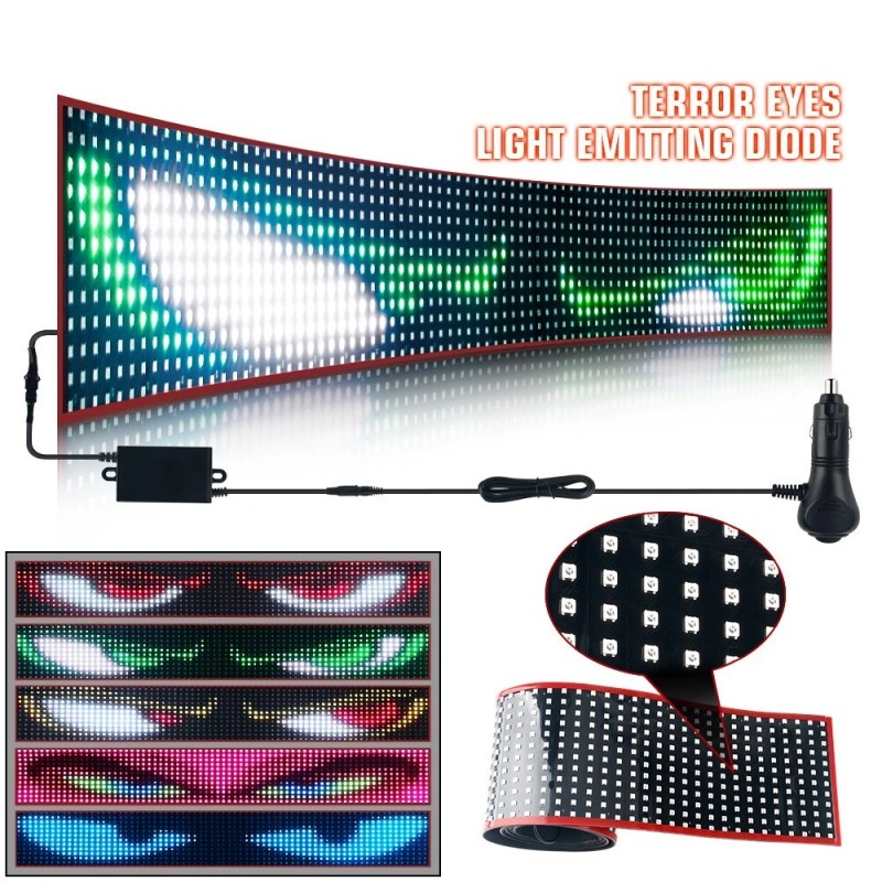 OPRAH 48 inch LED Devil Eyes Flexible Screen Panel Car