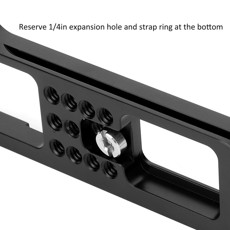 Aluminium Alloy L Quick Release Plate Vertical Shooting Handle Multihole