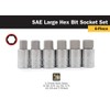 Titan 16156 6-Piece 1/2-Inch Drive SAE Large Hex Bit Socket
