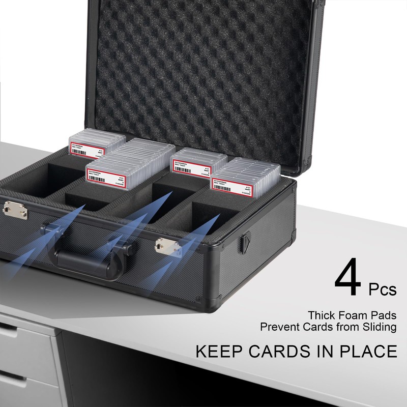 Meryndou Graded Card Storage Box – Aluminum Alloy Trading Cards