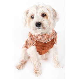 Pet Life ® Royal Bark Pet Sweater - Designer Heavy Cable Knitted Dog Sweater with Turtle Neck - Winter Dog Clothes Designed to Keep Warm