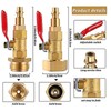 2pcs Brass Winterize Blowout Adapter 3/4 Internal and External Thread