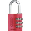 Padlock Combination Aluminum 30mm Red