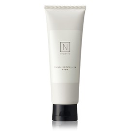 N Organic Facial Cleanser (Approx. 2-Month Supply) Moisture & Balancing Foam with White Clay, Hydrating, Dense Foam, Dirt Absorption, Sweet Citrus Scent, 100g