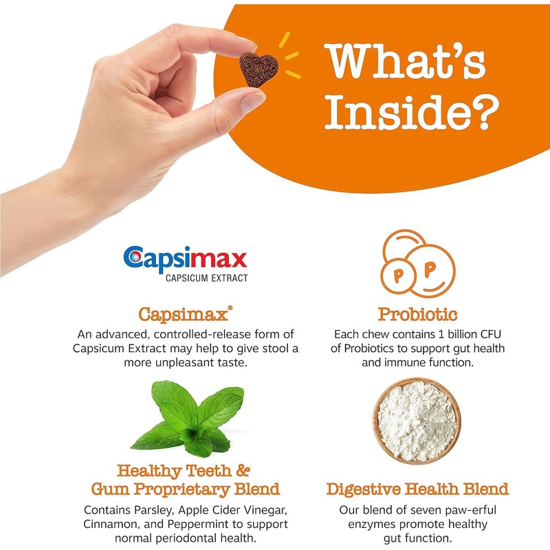 Zesty Paws Chew No Poo Bites - Hen - 90