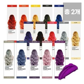 (NS Home Shopping) (Total 2) Jayeonirang Color Treatment (Select 1 of 15) / Hair Manicure Ash Purple Violet / (NS홈쇼핑)(총2개) 자연이랑 컬러 트리트먼트 15종 택1  헤어매니큐어 애쉬 퍼플 바이올렛