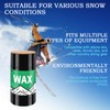 VKQ Rub-on Ski Snowboard Wax, 80g Universal, Easy Cork applicator,