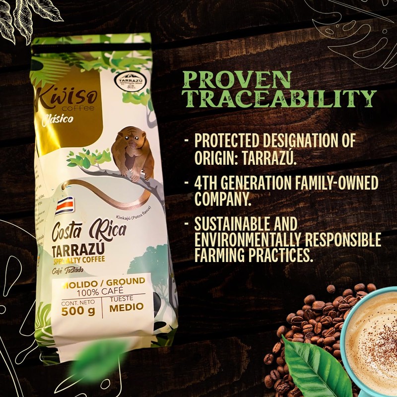 Kwiso Coffee Classic Tarrazu Costa Rica Single Origin 100% Arabica
