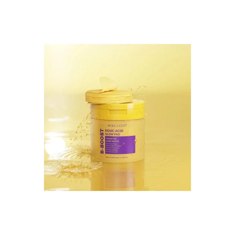 Nineless Pads Faciales con Ácido Kójico y Niacinamida, Exfoliante e