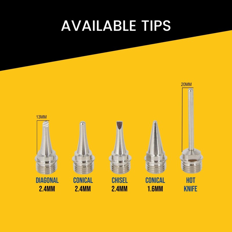 Berkling 2.4MM Conical Tip 5PCS Pack for BSG-518 and BSG-568