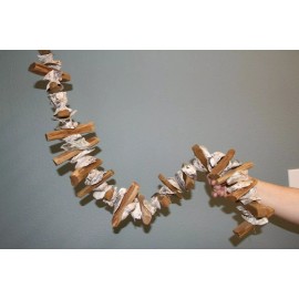 beach wedding DIY Natural Beach Wedding Decor Driftwood Oyster Shells Garland, 33"+  G-83