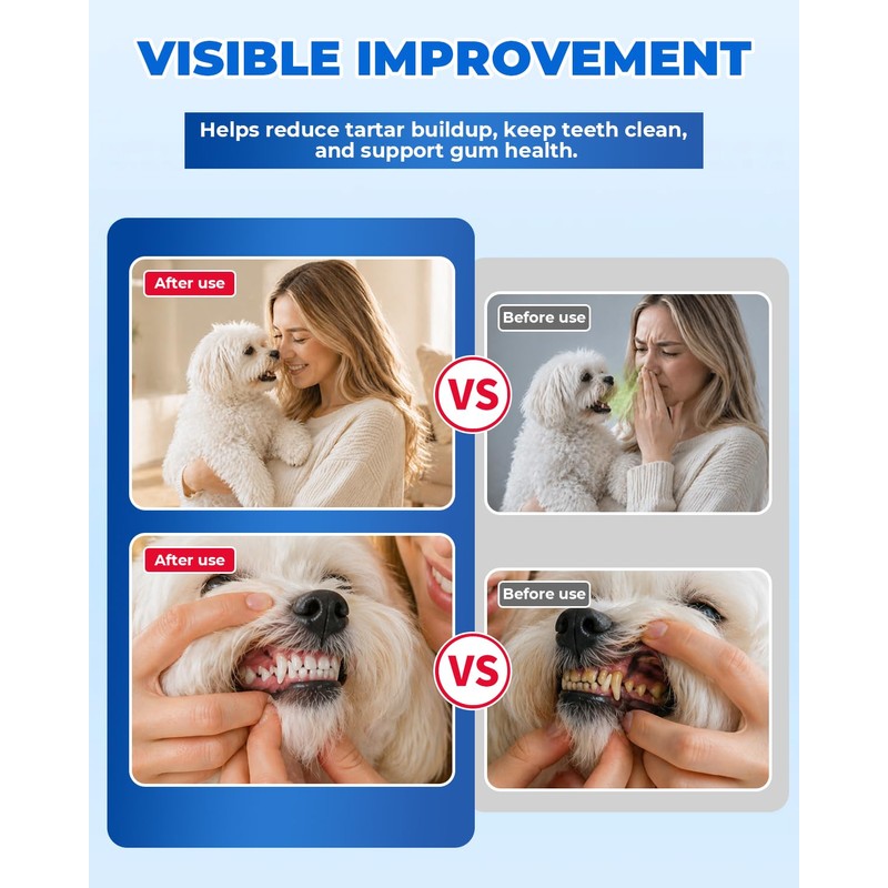 PATWING Ultrasonic Dog Tooth Cleaner, Plaque & Tartar Remover for