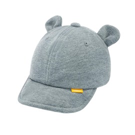 UAMOEI Toddler Boy Baseball Cap Baby Sun Soft Caps Girl Cute Bear Ear Hat Kid Summer Adjustable Hats for Infant