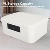 Asixxsix Lockable Storage Box, Lockable Storage Container with 9 L