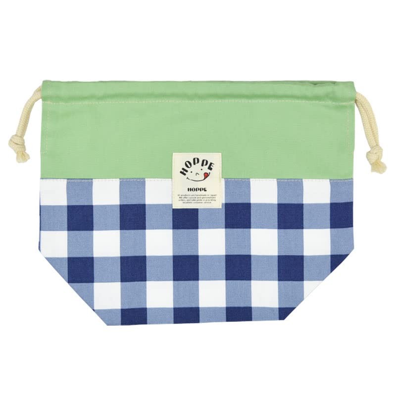 Drawstring Medium Navy Check Drawstring Bag School Prep Bag Kindergarten