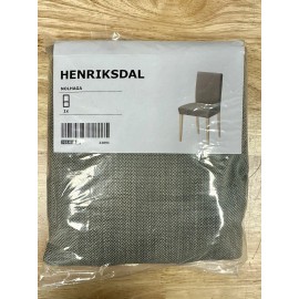 Ikea HENRIKSDAL  21” Chair Cover Slipcover 703.016.36 Nolhaga gray-beige