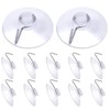 Flintronic Suction Cups, Pack of 12 Clear Plastic Suction Cups,