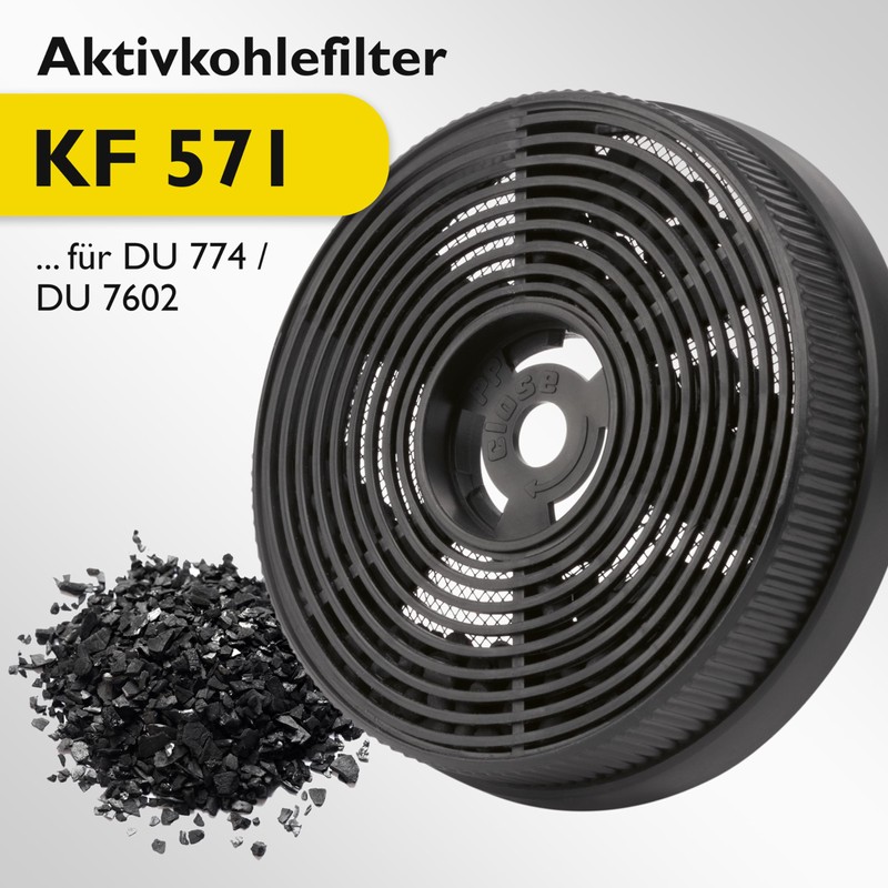 Bomann KF 571 Aktivkohlefilter (2 piece) for DU 774 G