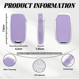 TOOMUME Car Key Cover TPU, Car Key Case Fit for Kia Sportage Ceed XCeed ProCeed Sorento Tonic Niro Rio Stinger Seltos Soul K3 K5 K8, Protective Key Fob Cover Key Fob Case - Smart Key