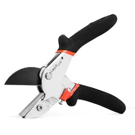 LeafLux 8" Professional Heavy Duty Anvil Pruning Shears with Anti-Rust SK-5 Blades, Garden Shears for Dry Stems and Small Branches, Gardening Scissors, Clippers for Wood, Non-Slip Handle. | LFXP1108S