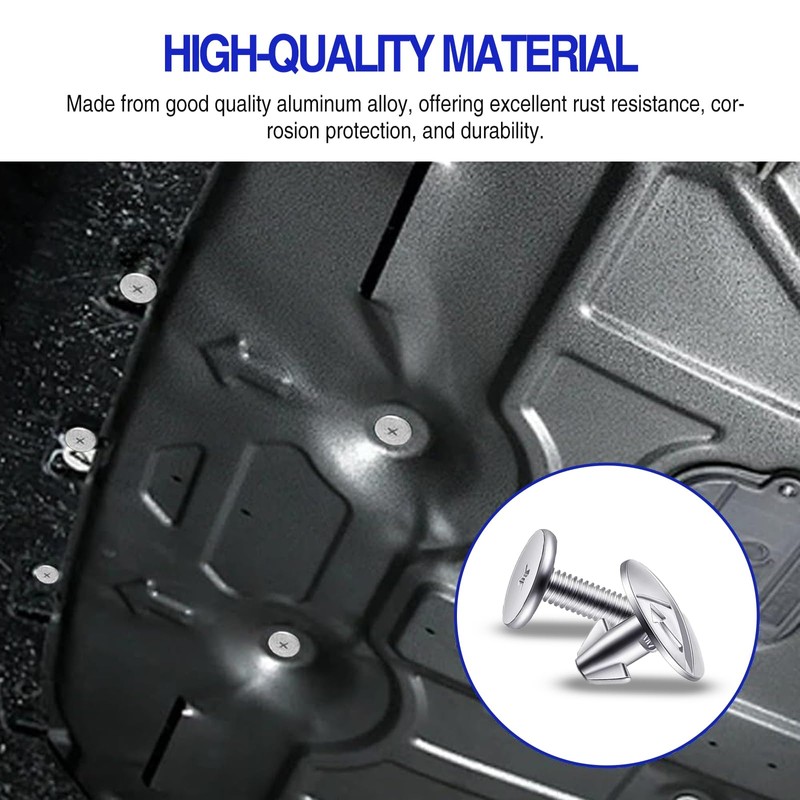 8PCS Engine Splash Shield Bolt Kit – Lower Skid Plate