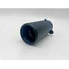 Matt Black Rolled Tip Exhaust 76mm Exit Fits 40mm -