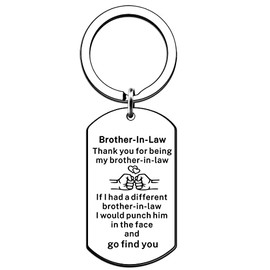 JMIMO Brother In Law Gifts Keyring Funny Brother In Law Christmas Birthday Gift