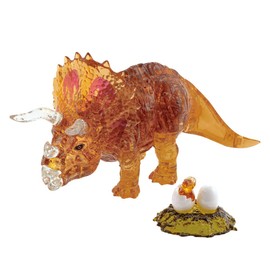 Beverly 61 Piece Crystal Puzzle Triceratops Brown 50285