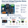 12V–36V DC Low Voltage Cutoff Module, Programmable Battery Voltage Protector