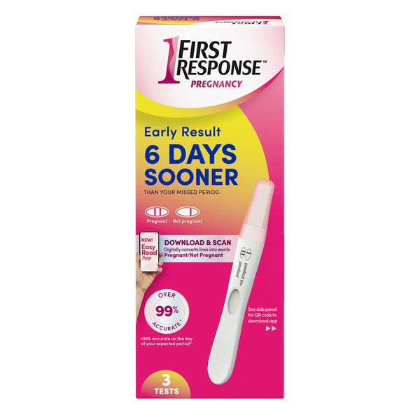 First Response Early Result Pregnancy Test, 3 Count (Pack of 1) (Packaging & Test Design May Vary)