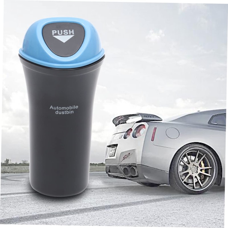 FUNOMOCYA Portable Garbage Can Leakproof Vehicle Trash Bin Clip Design