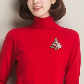 AUGTIGER Broche para mujer, Broches para ropa, Joyería de diamantes de imitación con diseño de flores doradas, Diamante de imitación Cristal, Circonita cúbica