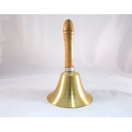 Jacket! Handbell Rotobel Gold / Raffle Raffle Lucky Winner Bell Diameter 4.3 inches (11 cm)