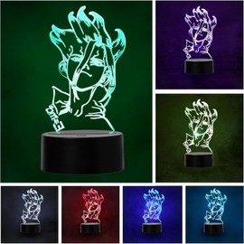 Anime Manga Dr. Stone Senku Ishigami Color Changing LED Light USB Night Light Decoration