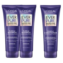 Kit Shampoo y Acondicionador L'oréal Paris Ever Pure Purple