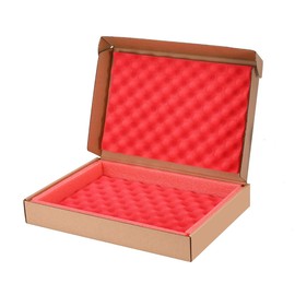 Loptan Laptop Box Cardboard Mailing Boxes Without Available Space for Chargers, Fits Screen Sizes Up to 17.6 Inch, Great for Craft, artworks, Electronic or Laptop Shipping (Red)