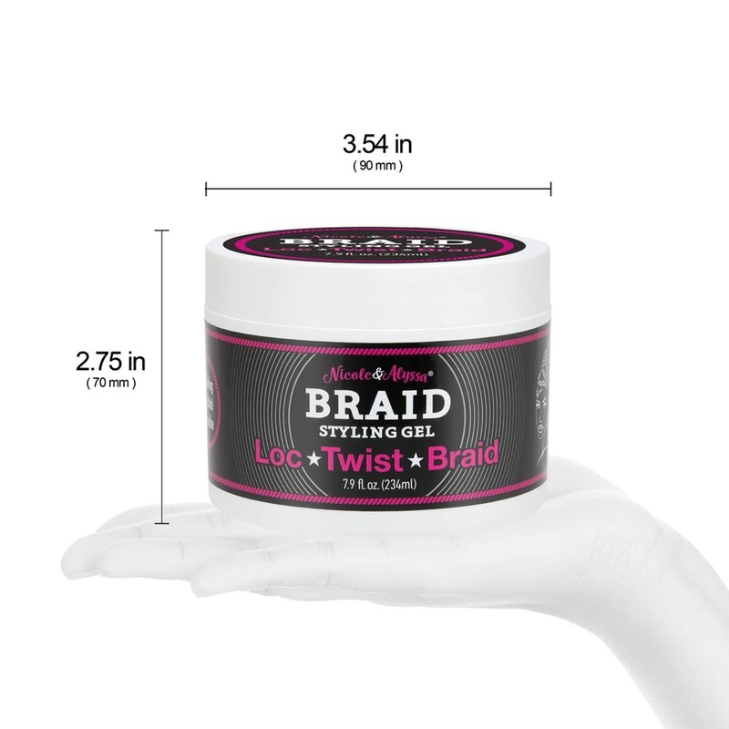 Nicole & Alyssa - Braid Styling Gel for Locs, Twists,
