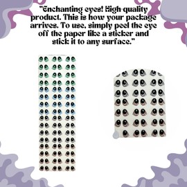 S5-9: 3D Resin Googly & Wiggle Eyes (96 Pcs/48 Pairs) 9mm – Green, Blue, Gray, Brown – Self-Adhesive for Crafts, Clay, Felt, EVA, Porcelain, Polymer Clay, Sculptures, Amigurumi & Projects