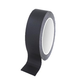 Black Rubber Grip Tape Anti Slip Tape 1 Inch, 16.5 Feet, Heavy Duty Waterproof Non-Abrasive Tape Cushion Pad for Indoor & Outdoor, Making Handles or Contact Surfaces Safer