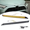 BINGIGOO 2PCS Grille Lights LED Bar Front Sequential Switchback LED