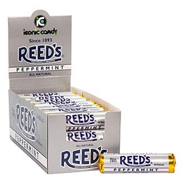 Reed’s Peppermint Candy Rolls | Traditional Peppermint Hard Candy | Reed’s Candy Peppermint Minty Fresh And Surprisingly Sweet Brought To You By Iconic Candy | 24 Count