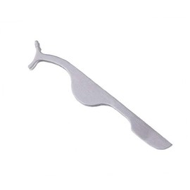 1PC Eyelashes Clip False Eyelashes Extension Applicator Tool Eyelashes Remover Clip Tweezers Nipper Tool (Silver)