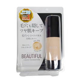 Picomonte Japan B Liquid Foundation (Light Ochre), Glossy Skin, Foundation, Light Texture, Pore Cover