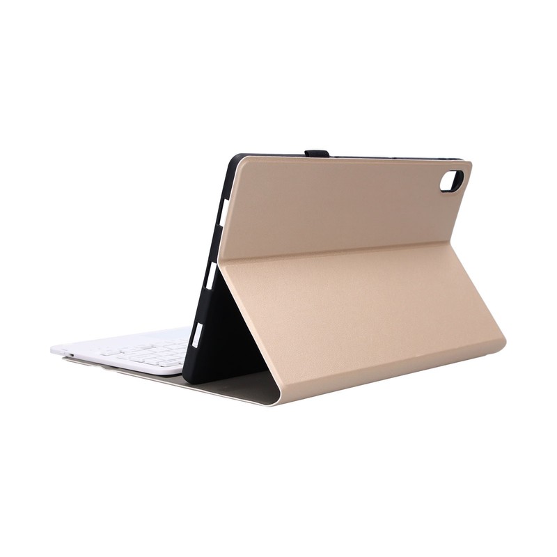 Wireless Keyboard Detachable Durable Computer Accessories with Artificial Leather CoverGold